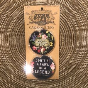 Junk Gypsy Car Coasters Absorbent Ceramic